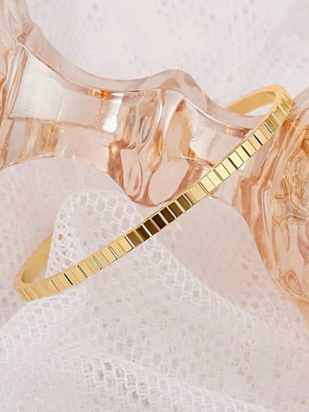 Adornia Tactile Slim Cuff Bracelet